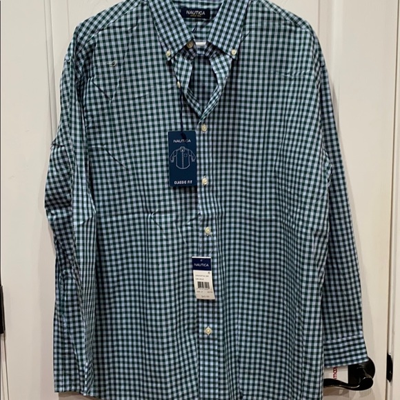 Nautica Other - Men’s Nautica green plaid button down